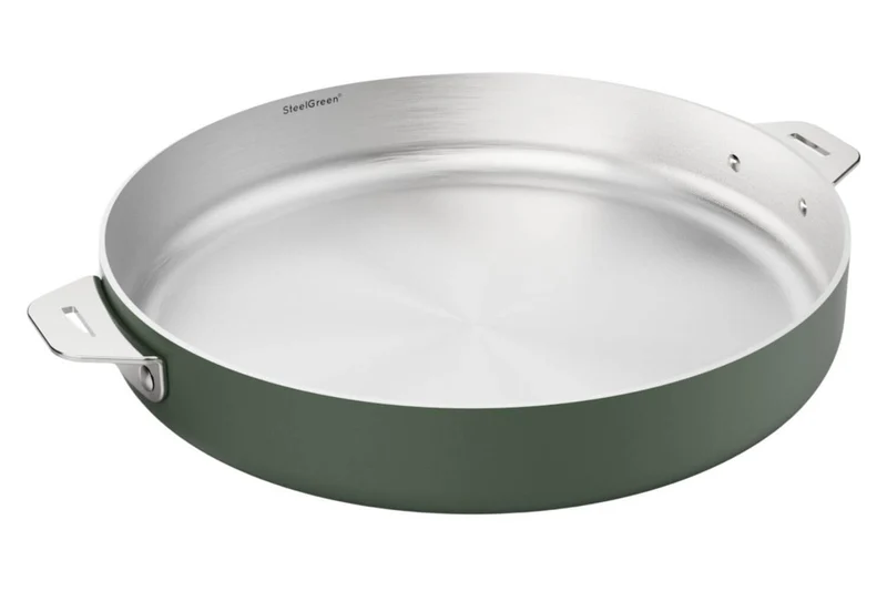Poêle Cookut La Merveilleuse 28cm en acier inoxydable Steel Green®