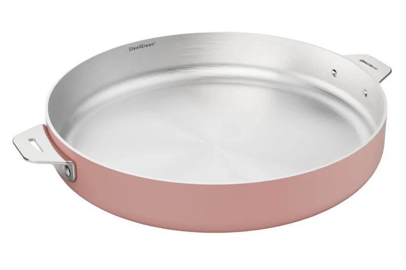 Poêle Cookut La Merveilleuse 28cm en acier inoxydable Steel Green®