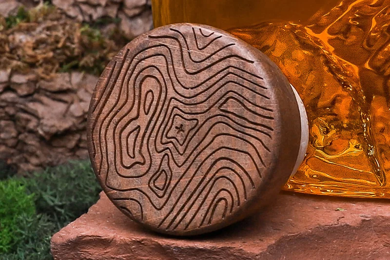 Carafe à spiritueux Alaskan Maker Topographic Mont Cervin en verre cristallin