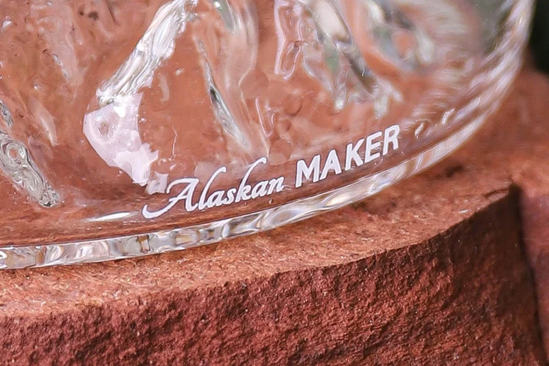 Carafe à spiritueux Alaskan Maker Topographic Mont Cervin en verre cristallin