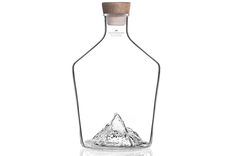 Carafe à spiritueux Alaskan Maker Topographic Mont Cervin en verre cristallin