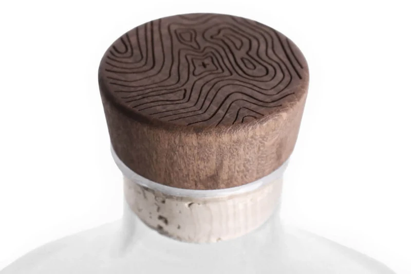 Carafe à spiritueux Alaskan Maker Topographic Mont Cervin en verre cristallin