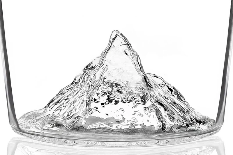 Carafe à spiritueux Alaskan Maker Topographic Mont Cervin en verre cristallin