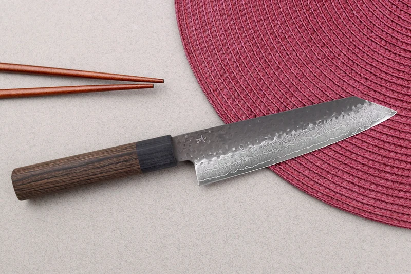 Couteau bunka 14,5cm japonais Shizu Hamono Gen VG10 damas