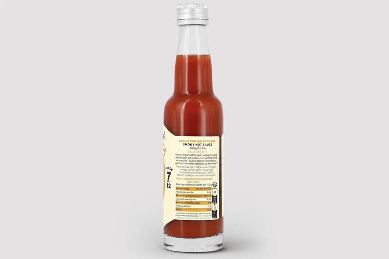 Sauce Martin Sirocco force 7/12 piment fumé forte 100g
