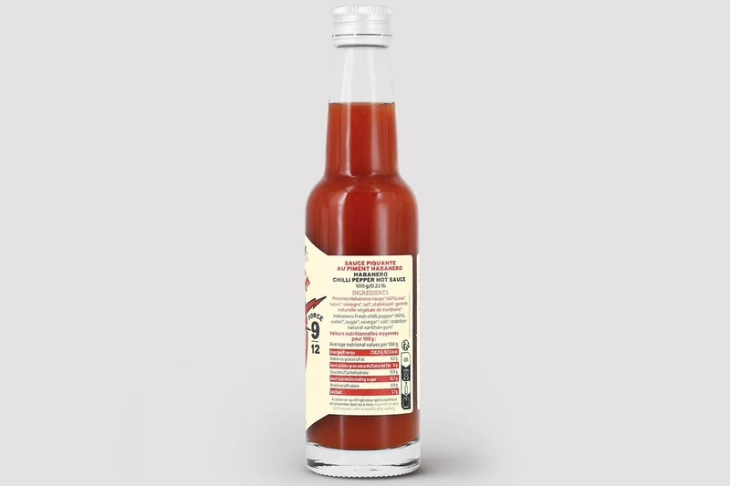 Sauce Martin Foudre force 9/12 piment Habanero 100g