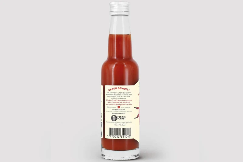Sauce Martin Foudre force 9/12 piment Habanero 100g