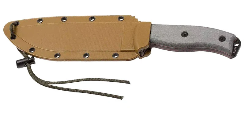 Couteau ESEE-6 Lame Noire Manche Gris