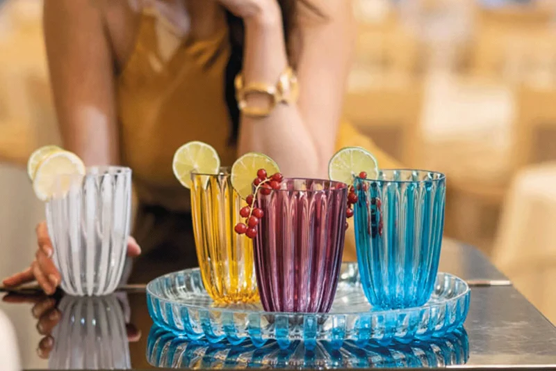 Set de 4 verres Guzzini Dolcevita en polymère biosourcé