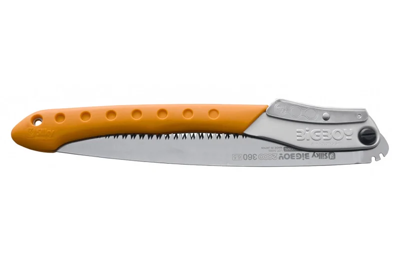 Scie pliante d'élagage Silky Bigboy 356-36 lame droite manche caoutchouc orange 39,5cm