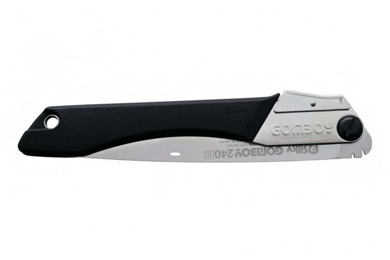 Scie pliante d'élagage Silky Gomboy 121-24 lame droite manche caoutchouc noir 27cm
