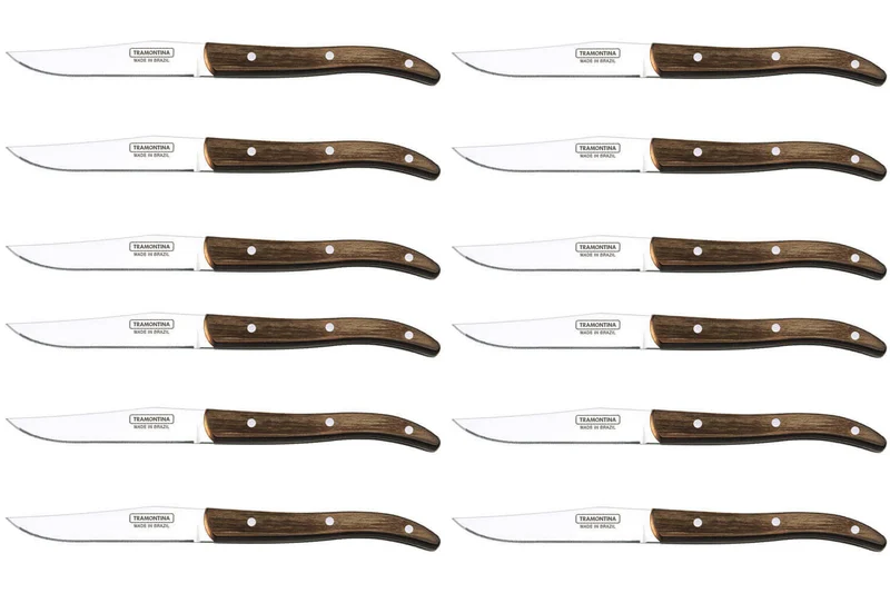 Set de 12 couteaux à steak Tramontina French lame micro dentelée