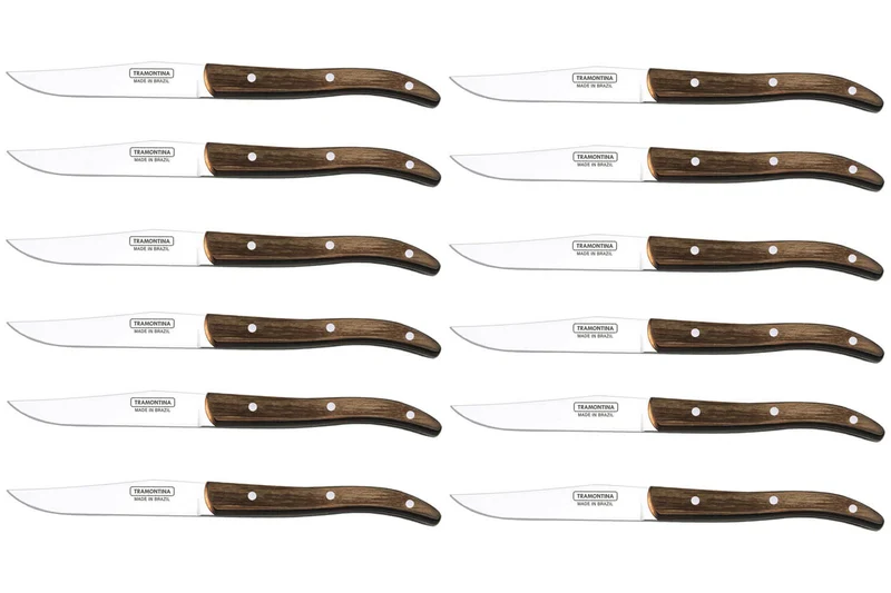 Set de 12 couteaux à steak Tramontina French lame lisse