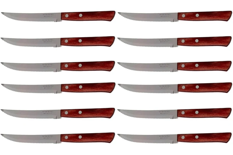 Set de 12 couteaux à steak Tramontina lame crantée