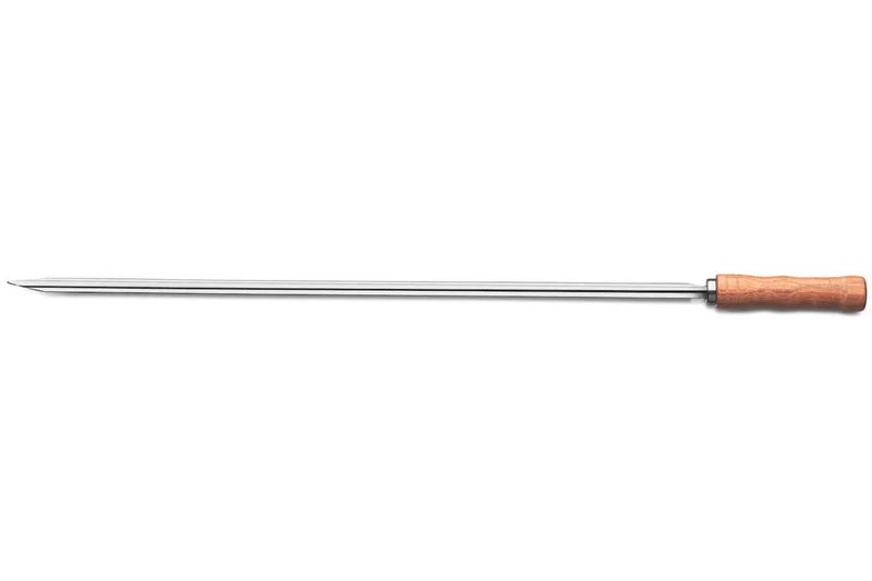 Brochette Tramontina Churrasco en inox et bois 75cm