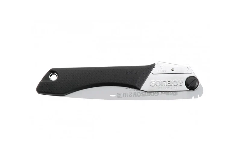 Scie pliante d'élagage Silky Gomboy 121-21 lame droite manche caoutchouc noir 23,3cm