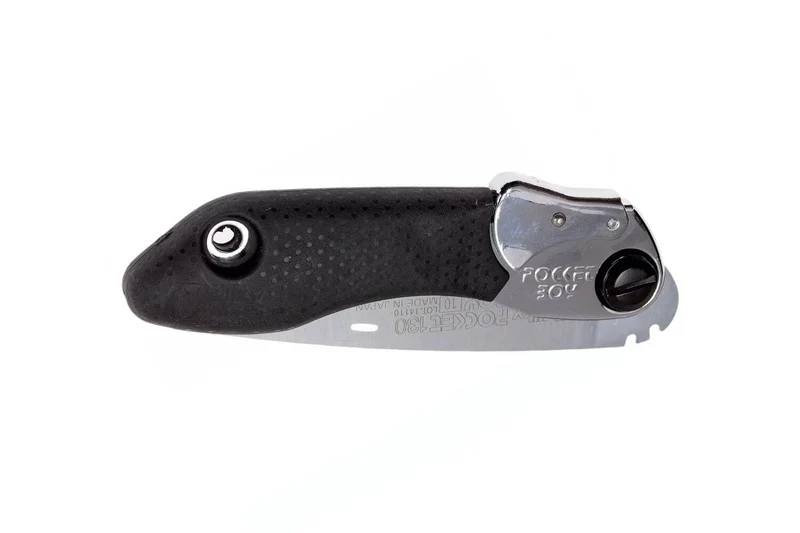 Scie pliante d'élagage Silky Pocketboy 340-13 lame droite manche caoutchouc noir 16cm