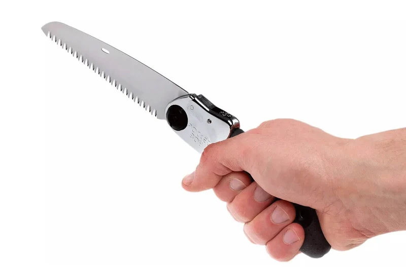 Scie pliante d'élagage Silky Pocketboy 340-13 lame droite manche caoutchouc noir 16cm