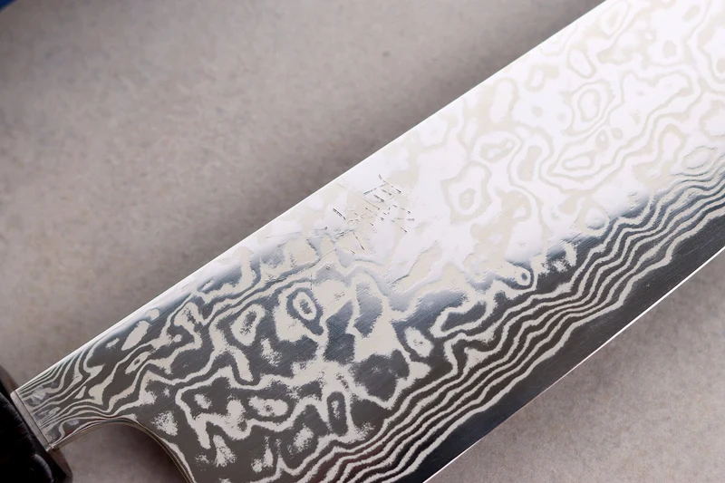Couteau ko-bunka 13,5cm japonais artisanal Masashi Yamamoto SLD damas