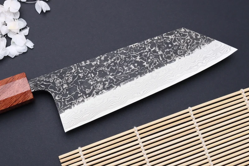 Couteau bunka 16,5cm japonais artisanal Masashi Yamamoto SLD Kuro damas