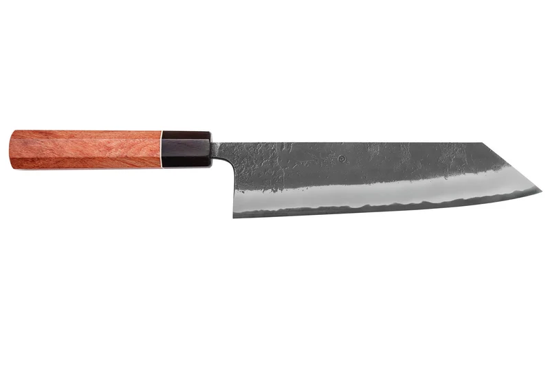 Couteau kiritsuke 21cm japonais artisanal Masashi Yamamoto BS1 Black Nashiji