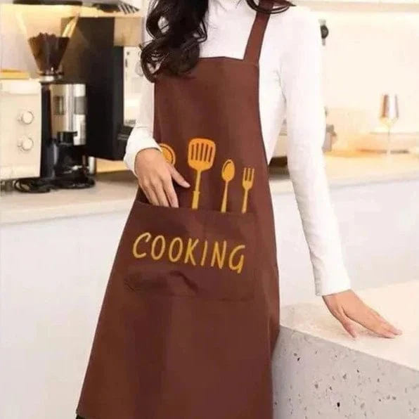Tablier de Cuisine Classique "Cooking" en PVC Imperméable