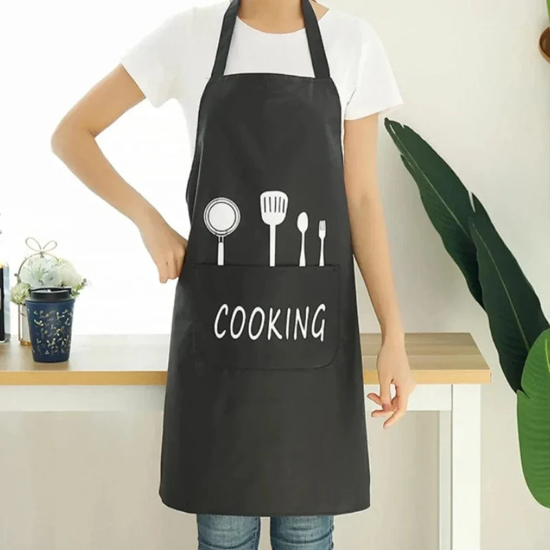 Tablier de Cuisine Classique "Cooking" en PVC Imperméable