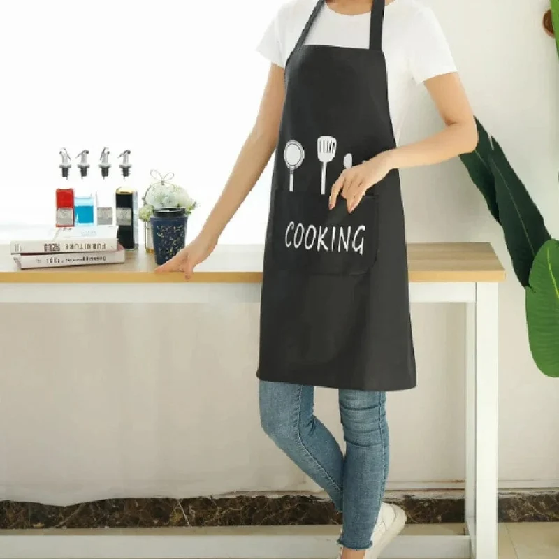 Tablier de Cuisine Classique "Cooking" en PVC Imperméable