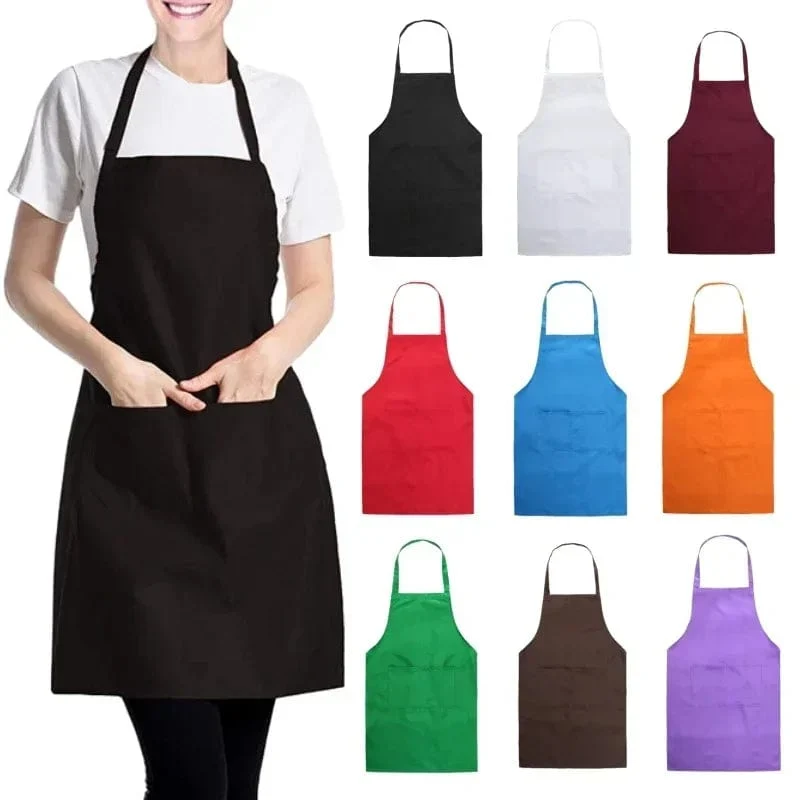 Tablier de Cuisine Réglable Imperméable Anti-huile avec Poche pour Cuisine et Barbecue