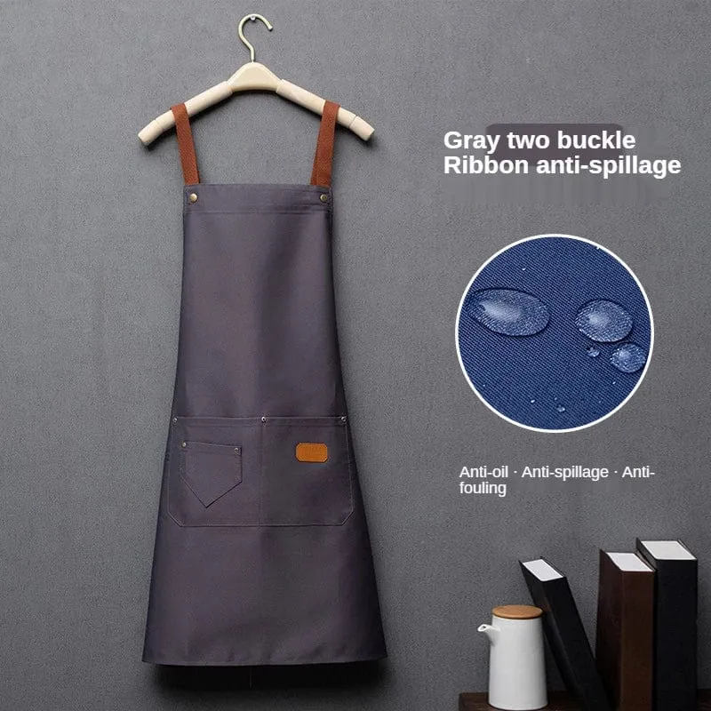 Tablier de Cuisine pour Homme et Femme - Tablier de Travail pour Chef Jaune Beige