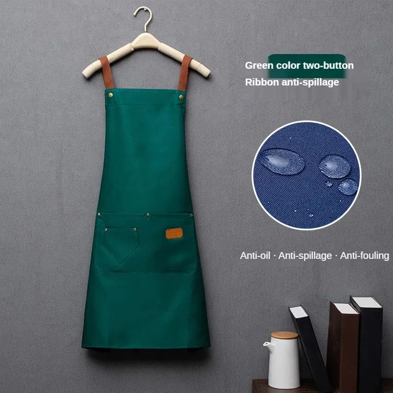 Tablier de Cuisine pour Homme et Femme - Tablier de Travail pour Chef Jaune Beige