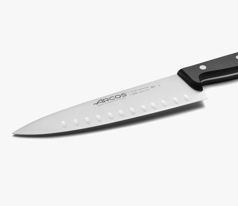 Cuchillo Cocinero Con Alveolos Serie Universal 200 mm