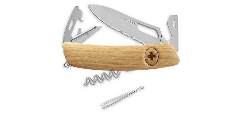 Couteau Suisse Swiza Bois de Chêre SH03 Allmatt