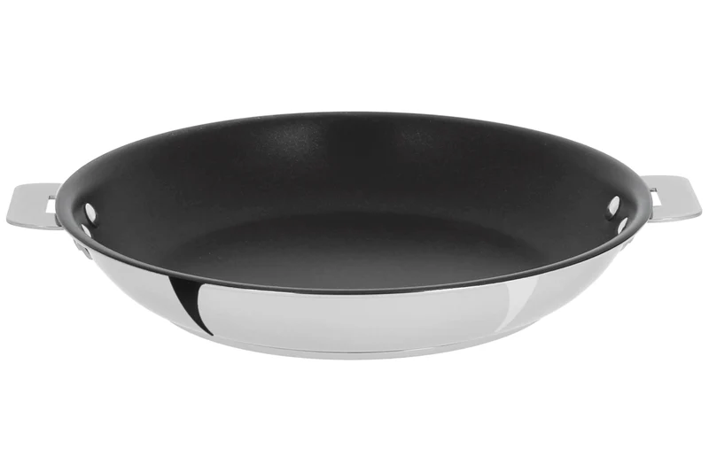 Poêle antiadhérente Cristel Casteline Exceliss amovible en inox 5 plis