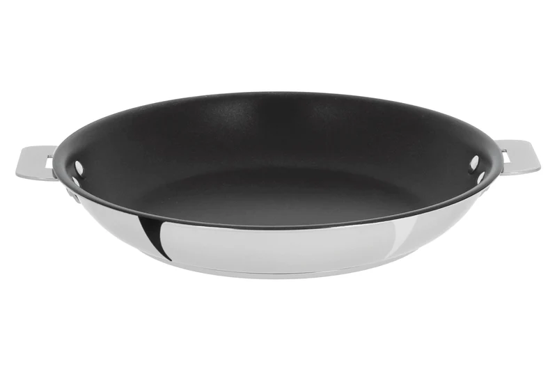 Poêle antiadhérente Cristel Casteline Exceliss amovible en inox 5 plis