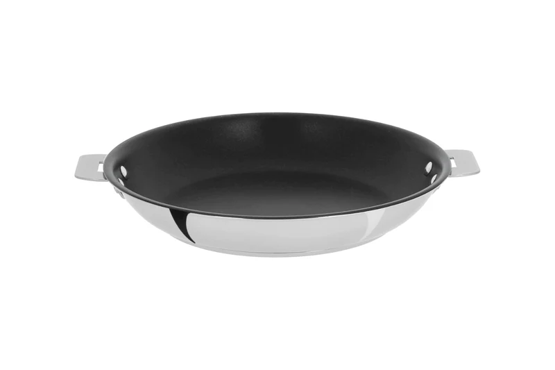 Poêle antiadhérente Cristel Casteline Exceliss amovible en inox 5 plis