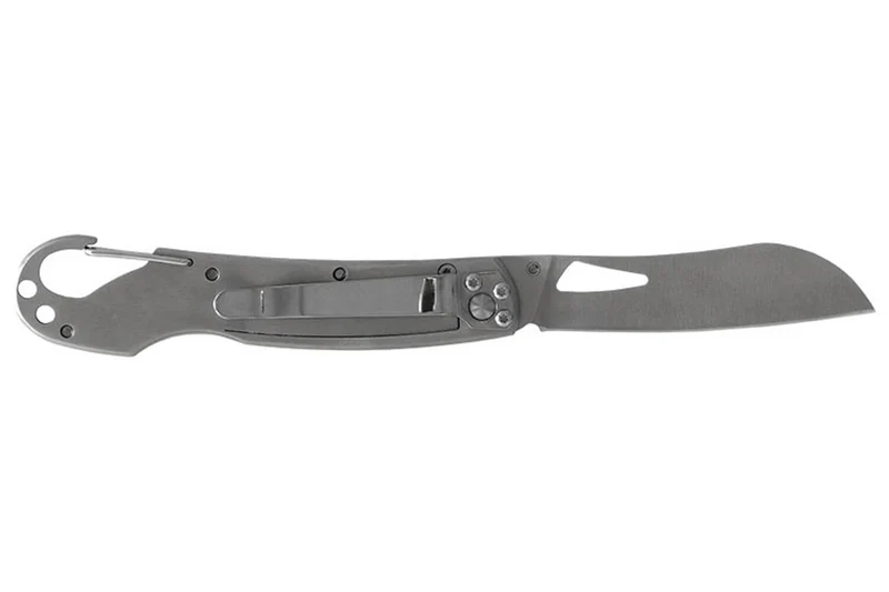 Couteau pliant LUG SP2SRB noir et rouge manche en G10 et acier 11,6cm avec mousqueton