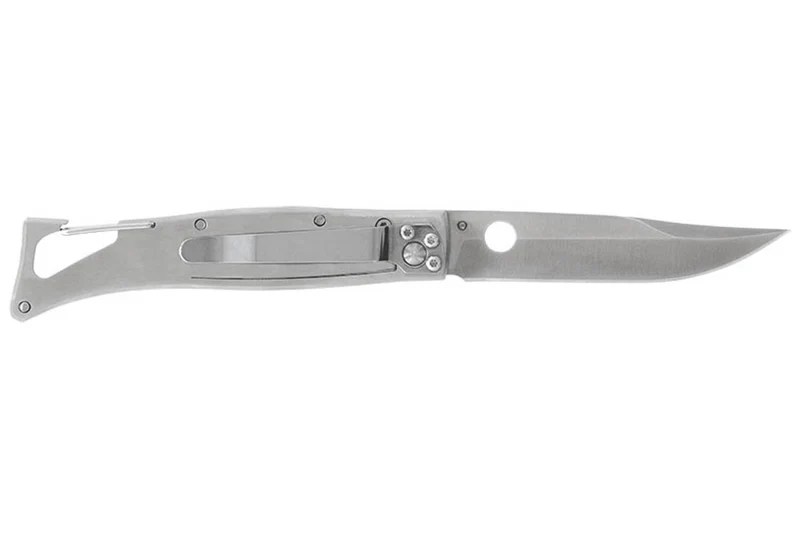 Couteau pliant LUG SP1SOB noir et orange manche en G10 et acier 11cm avec clip