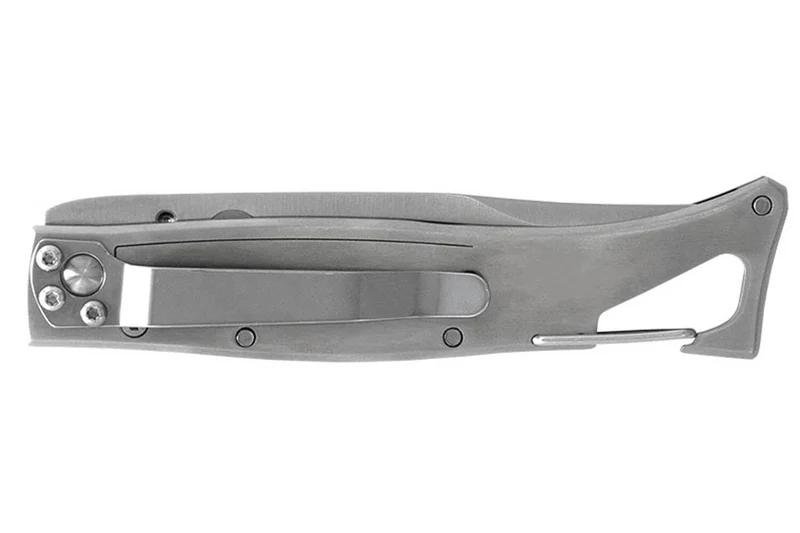 Couteau pliant LUG SP1SOB noir et orange manche en G10 et acier 11cm avec clip