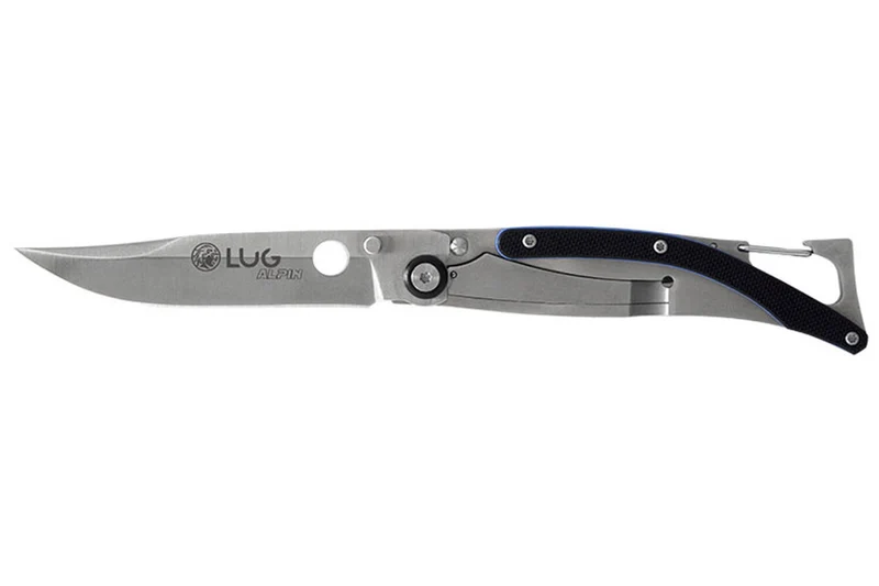 Couteau pliant Lug SP1SBB manche en G10 11cm noir et bleu avec clip