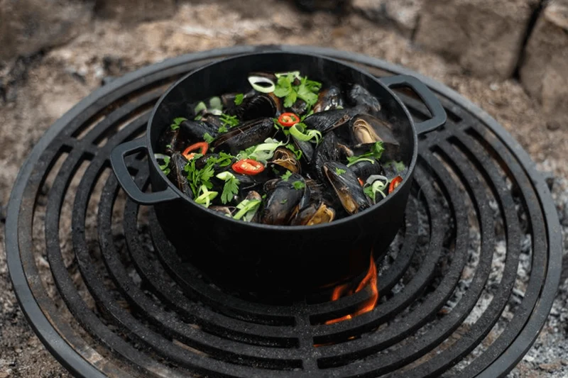 Cocotte Combekk Sous-chef Dutch Oven en fonte émaillée noire