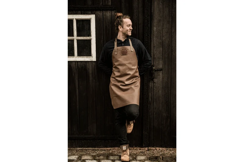 Tablier de cuisine artisanal en cuir Witloft Buffalo Collection