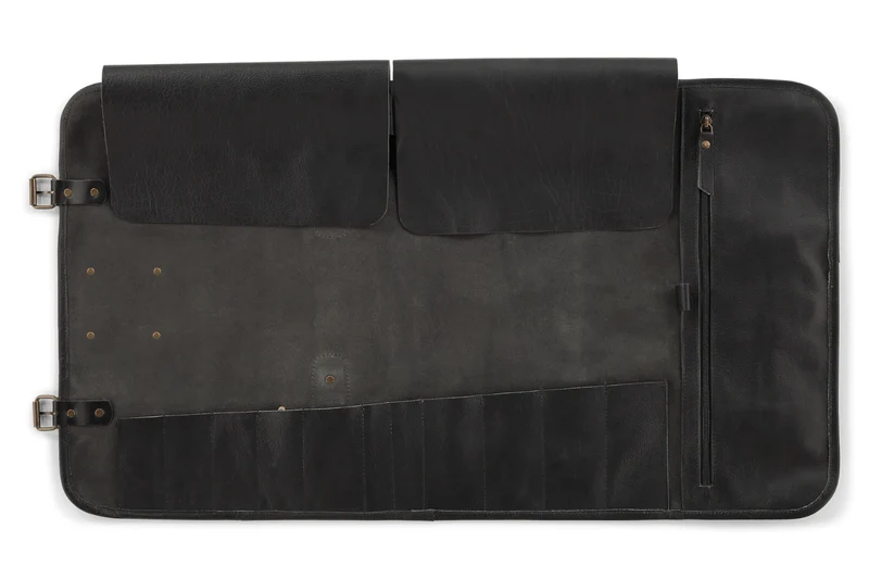 Trousse artisanale en cuir pleine fleur Witloft Buffalo Collection 17 emplacements