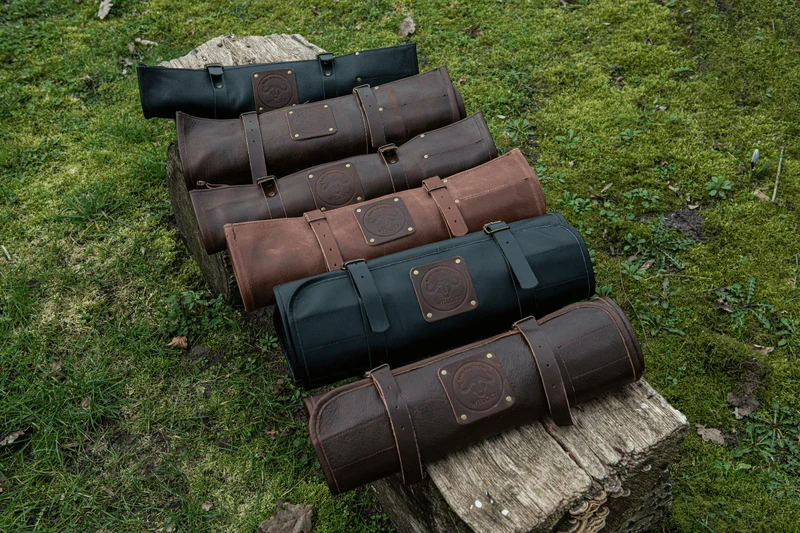 Trousse artisanale en cuir pleine fleur Witloft Buffalo Collection 17 emplacements