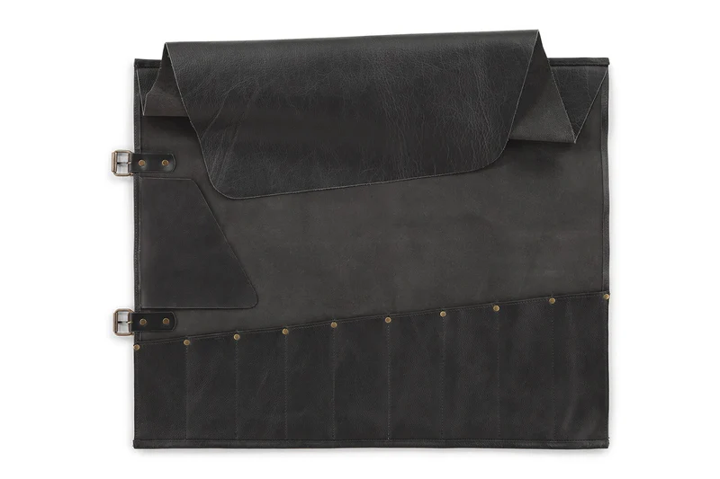 Trousse artisanale en cuir pleine fleur Witloft Buffalo Collection 9 emplacements
