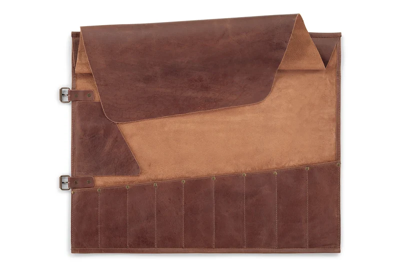 Trousse artisanale en cuir pleine fleur Witloft Buffalo Collection 9 emplacements
