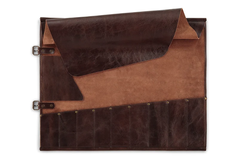 Trousse artisanale en cuir pleine fleur Witloft Buffalo Collection 9 emplacements