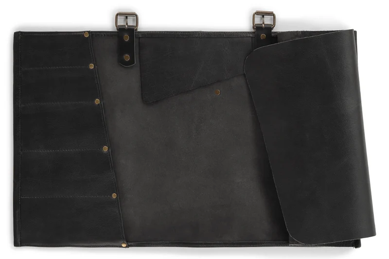 Trousse artisanale en cuir pleine fleur Witloft Buffalo Collection 5 emplacements