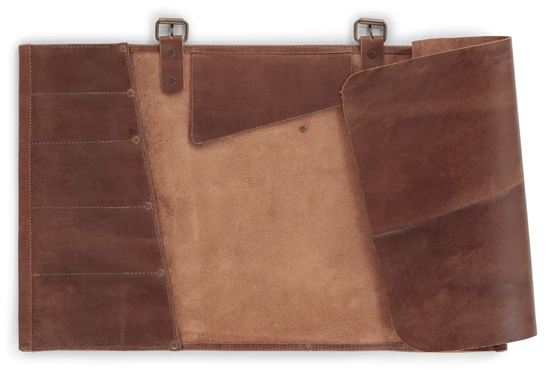 Trousse artisanale en cuir pleine fleur Witloft Buffalo Collection 5 emplacements