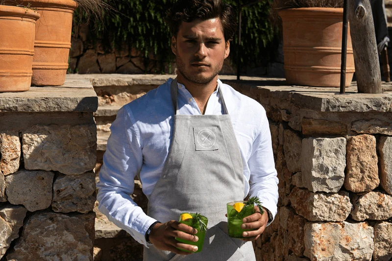 Tablier de cuisine Witloft en coton recyclé